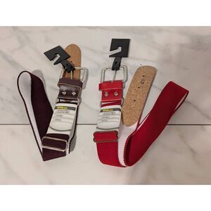 Wilson Unisex Red Burgundy Adult Adjustable Softball Baseball Belts NWT